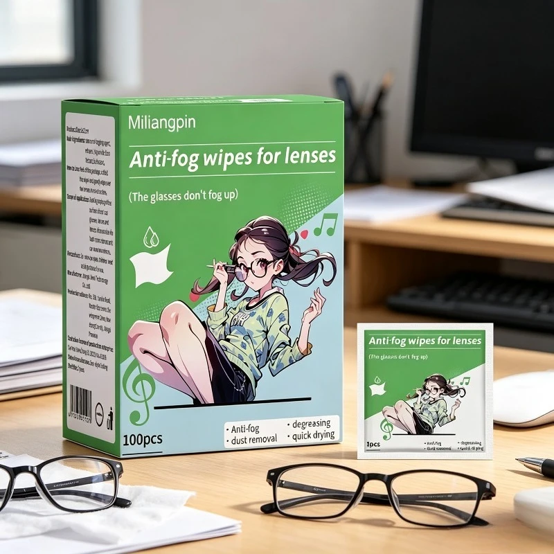 Eyeglass screen cleaning wipes, containing 75% alcohol lens cleaning wipes, material: non-woven fabric, scratch-resistant
Eyeglass screen cleaning wipes, containing 75% alcohol lens cleaning wipes, material: non-woven fabric, scratch-resistant