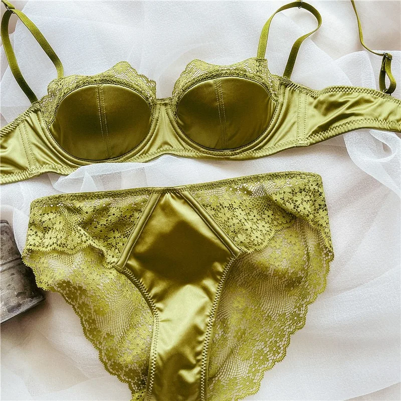 Underwear Women's Thin Steel Ring Anti-sagging Collection Breast Sexy Lace Bra Set Half A Cup Large Breasts Show Small Gathering
Underwear Women's Thin Steel Ring Anti-sagging Collection Breast Sexy Lace Bra Set Half A Cup Large Breasts Show Small Gathering
