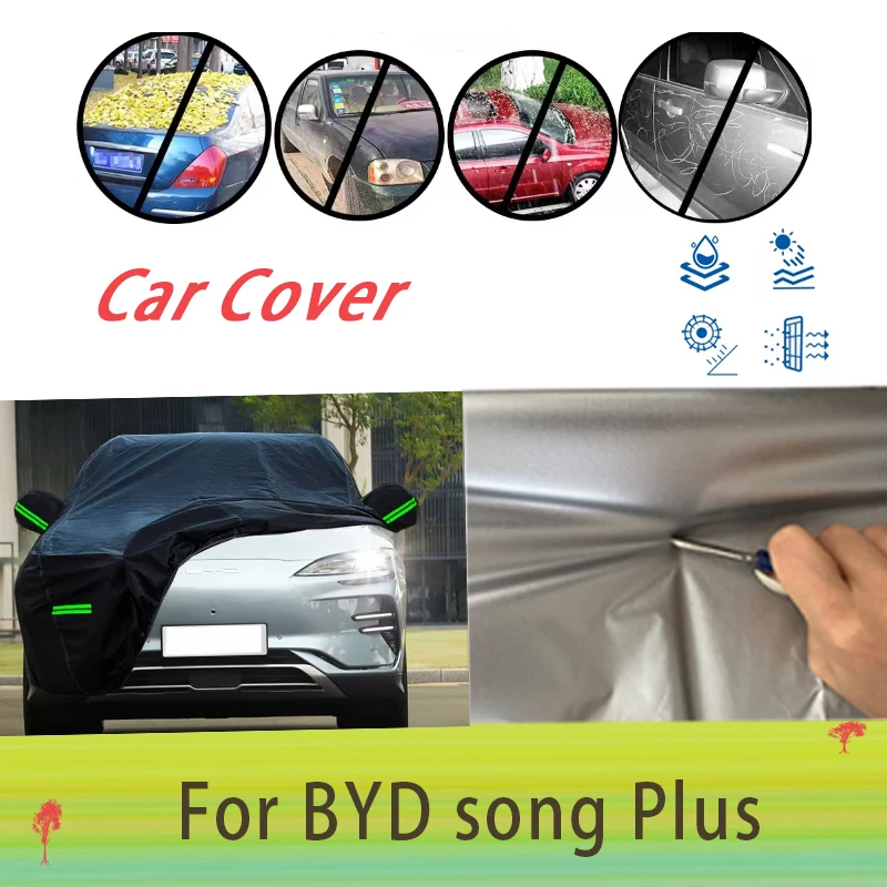 For BYD song Plus Outdoor Protection Full Car Covers Snow Cover Sunshade Waterproof Dustproof Exterior Car accessories
For BYD song Plus Outdoor Protection Full Car Covers Snow Cover Sunshade Waterproof Dustproof Exterior Car accessories