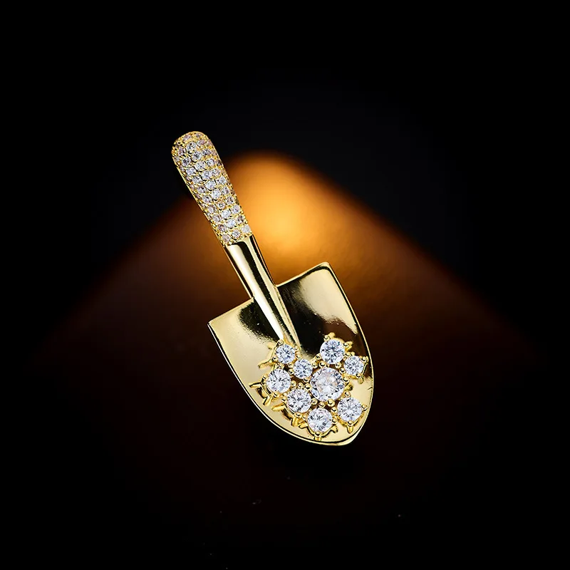 Niche Creative Design Suit Jacket Accessory Cardigan Anti-Exposure Pin Unisex Gold Shovel Small Brooch
Niche Creative Design Suit Jacket Accessory Cardigan Anti-Exposure Pin Unisex Gold Shovel Small Brooch