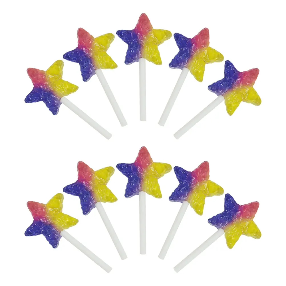 10pcs Five Pointed Star Lollipop Charms Cute Cartoon Jewelry Accessories Keychains Bracelets Earrings
10pcs Five Pointed Star Lollipop Charms Cute Cartoon Jewelry Accessories Keychains Bracelets Earrings