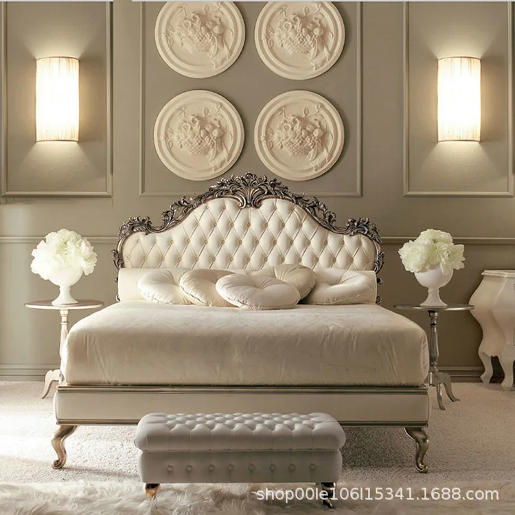 American simple modern retro double 1.51.8 bedroom hotel homestay manufacturers soft package carved wedding bed
American simple modern retro double 1.51.8 bedroom hotel homestay manufacturers soft package carved wedding bed