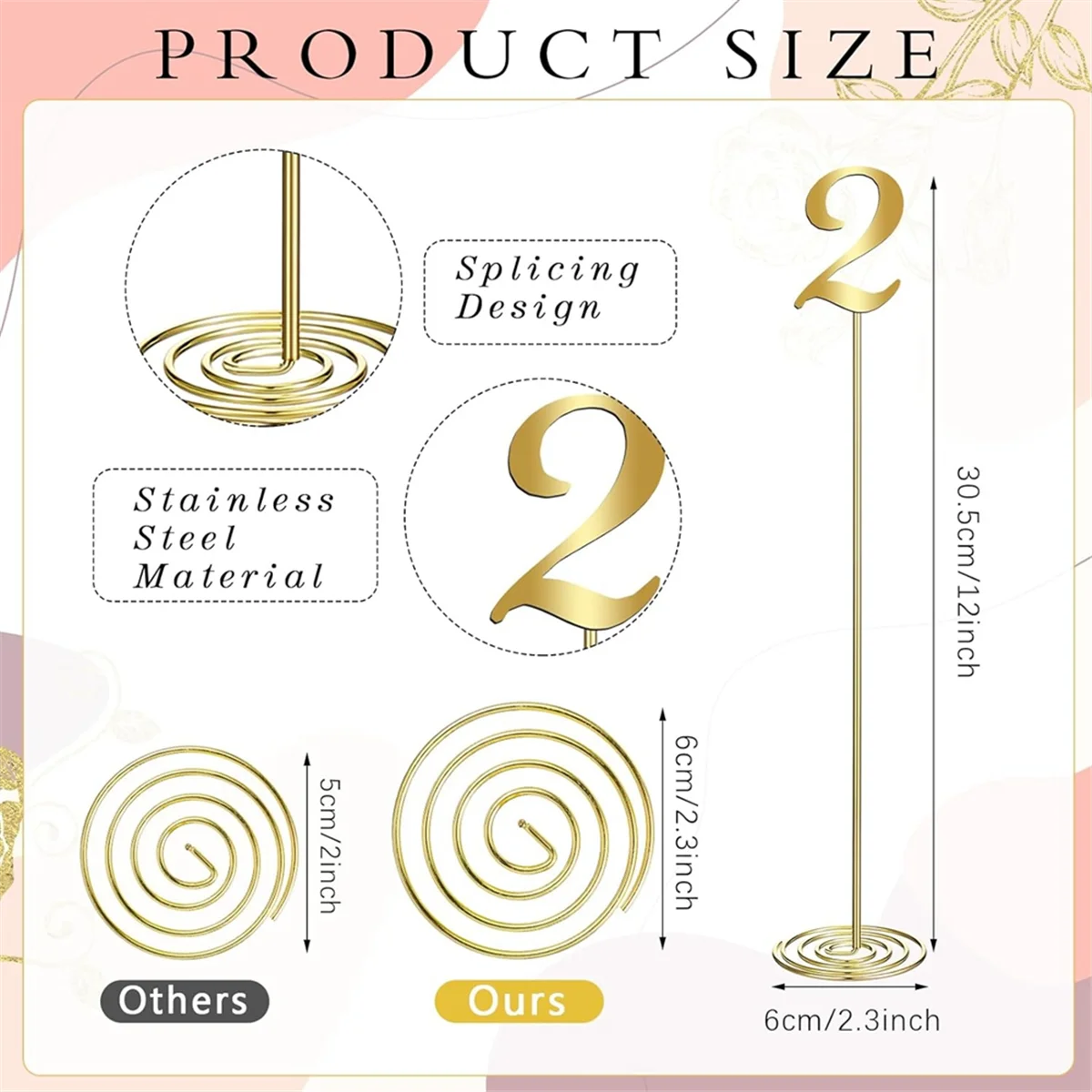 20 Pcs Metal Table Numbers 1-20 Table Numbers for Wedding Reception 12 Inch Table Number with Sturdy Holder Base
20 Pcs Metal Table Numbers 1-20 Table Numbers for Wedding Reception 12 Inch Table Number with Sturdy Holder Base