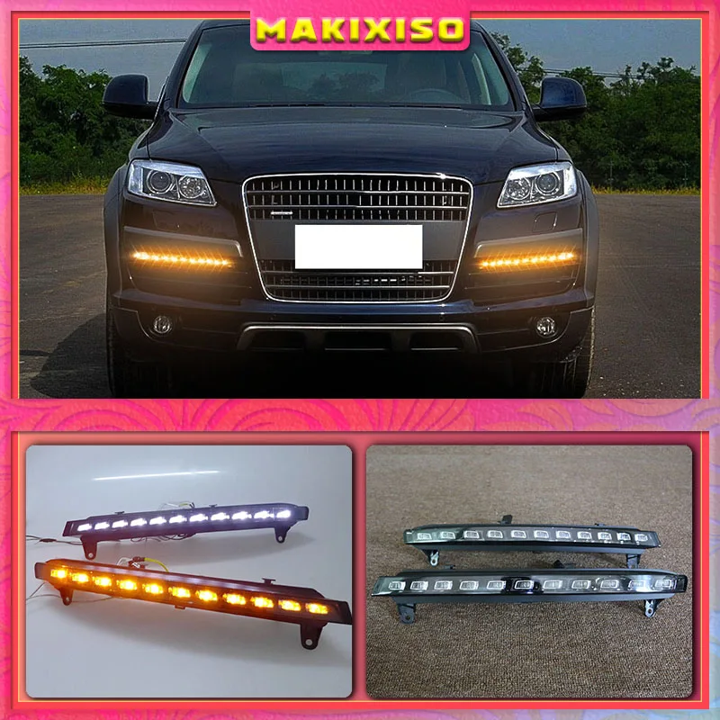 1 Set DRL For Audi Q7 2006 2007 2008 2009 Daylight Car LED DRL Daytime Running Lights Fog head Lamp cover
1 Set DRL For Audi Q7 2006 2007 2008 2009 Daylight Car LED DRL Daytime Running Lights Fog head Lamp cover