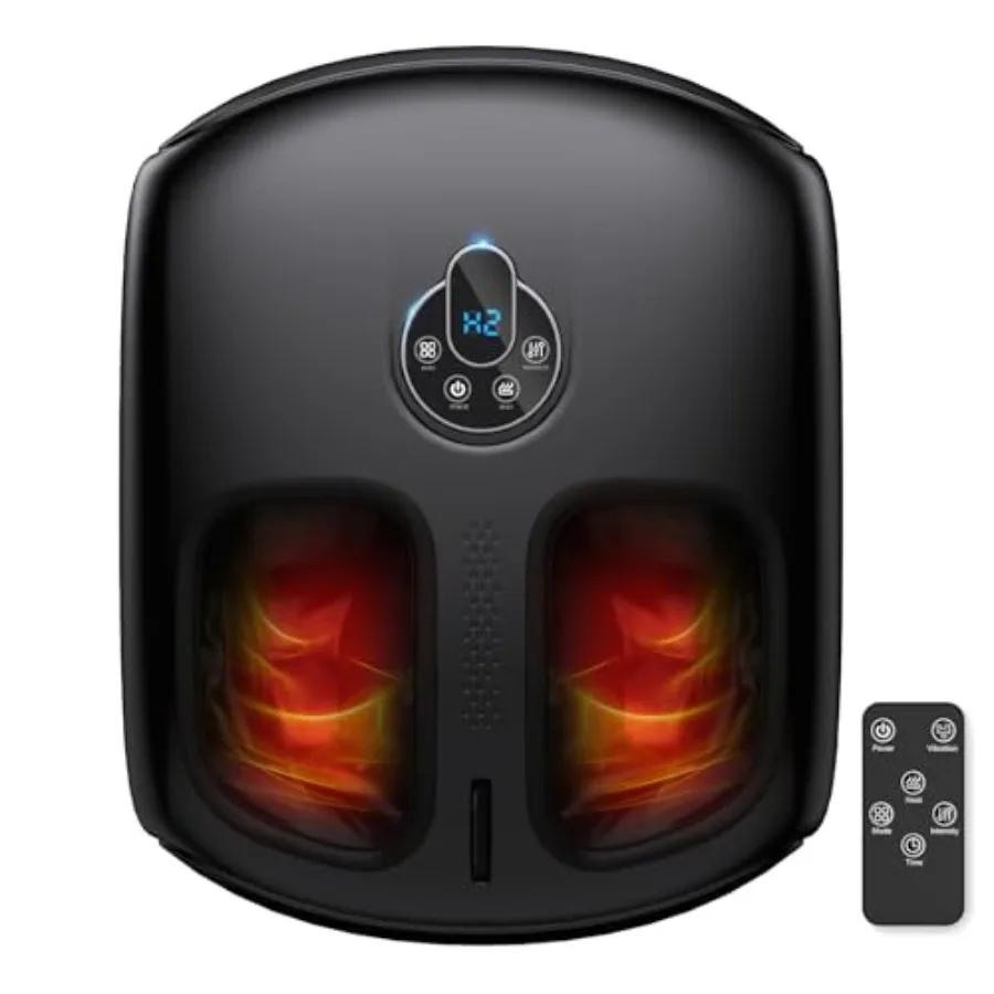 Feet Massager with Heat, Shiatsu Deep Kneading Electric Feet Massager with Remote, 4 Modes and Vibration and Compression and Ro
Feet Massager with Heat, Shiatsu Deep Kneading Electric Feet Massager with Remote, 4 Modes and Vibration and Compression and Ro