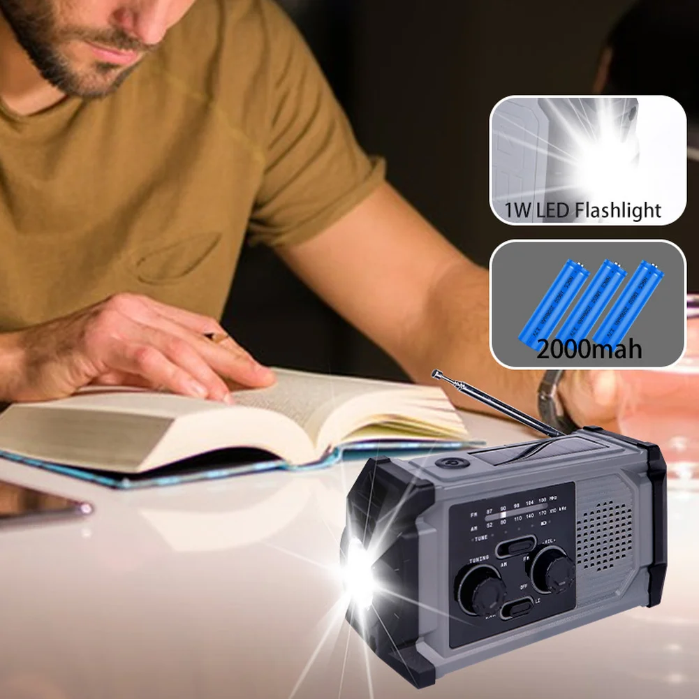 Solar-Powered Hand-Cranked AMFM Radio Multifunctional Hand Cranked Radio With Flashlight & Power Bank Radio Accessories
Solar-Powered Hand-Cranked AMFM Radio Multifunctional Hand Cranked Radio With Flashlight & Power Bank Radio Accessories