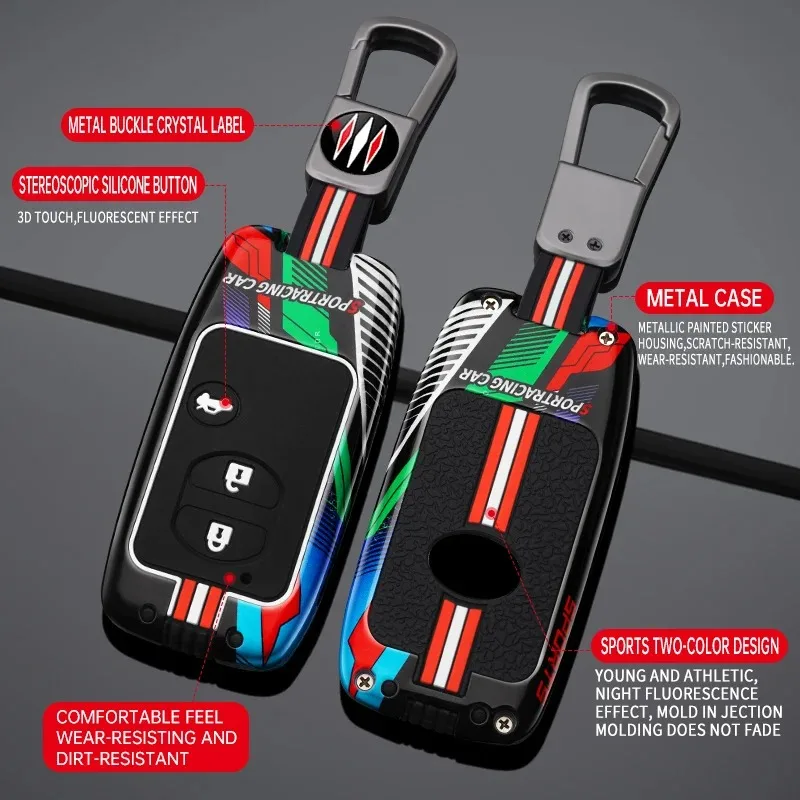 2 3 Buttons Zinc Alloy +Silicone Full Cover Car key case for Toyota Prius 30 Alpha Aqua Land Cruiser Auris for Lexus LC 200
2 3 Buttons Zinc Alloy +Silicone Full Cover Car key case for Toyota Prius 30 Alpha Aqua Land Cruiser Auris for Lexus LC 200