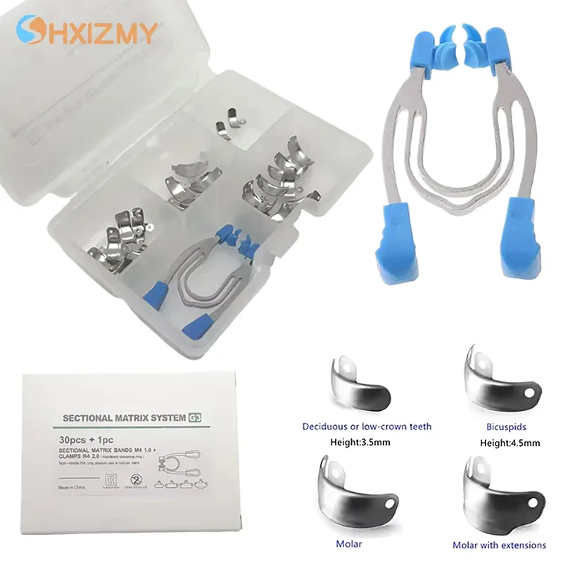 1Set Dental Matrix Bands Metal Matrices Clamp Ring Sectional Contoured Matrix System Dentist Tools Refill Dentistry Lab Material
1Set Dental Matrix Bands Metal Matrices Clamp Ring Sectional Contoured Matrix System Dentist Tools Refill Dentistry Lab Material