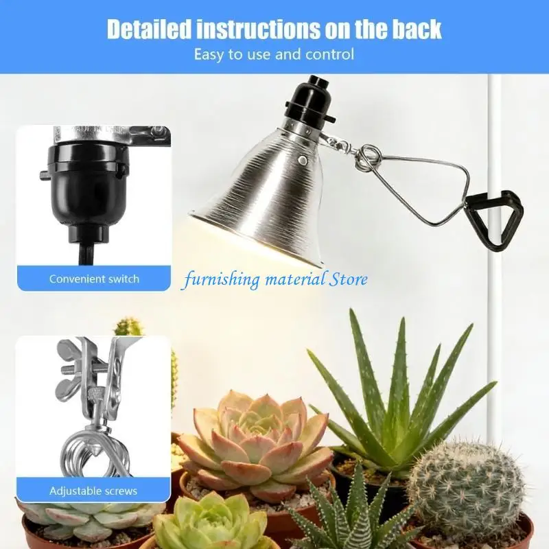 Y5GD Heats Lamps Cover Aluminum Reflectors Clamps Design for Terrarium Lighting
Y5GD Heats Lamps Cover Aluminum Reflectors Clamps Design for Terrarium Lighting