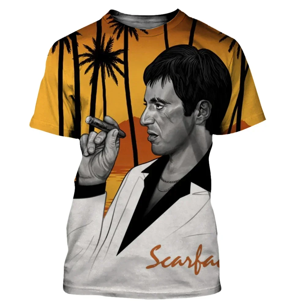 Новинка 2024, модные мужские/женские футболки Scarface с 3D принтом, Повседневная футболка в стиле Харадзюку, уличная одежда
Новинка 2024, модные мужские/женские футболки Scarface с 3D принтом, Повседневная футболка в стиле Харадзюку, уличная одежда