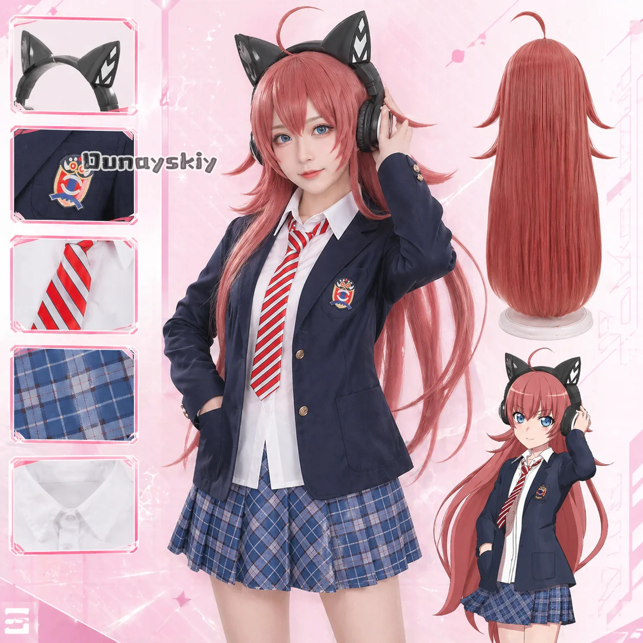 LWW29*Chiyu Tamade Kawaii Japanese School Dress JK Plaid Skirt Tie Wigs Cute Y2K Jirai Kei Halloween CosGame BanG Dream Cosplay
LWW29*Chiyu Tamade Kawaii Japanese School Dress JK Plaid Skirt Tie Wigs Cute Y2K Jirai Kei Halloween CosGame BanG Dream Cosplay