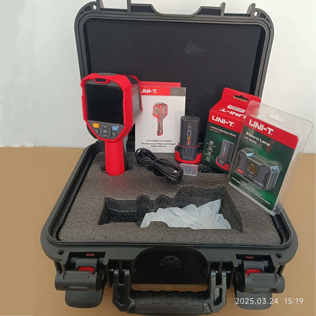 Тепловая камера UNI-T UTI720E с макрообъективом UT-Z003 и дополнительной батареей UT-M17 Изображение высокого разрешения, инфракрасная визуализация
Тепловая камера UNI-T UTI720E с макрообъективом UT-Z003 и дополнительной батареей UT-M17 Изображение высокого разрешения, инфракрасная визуализация