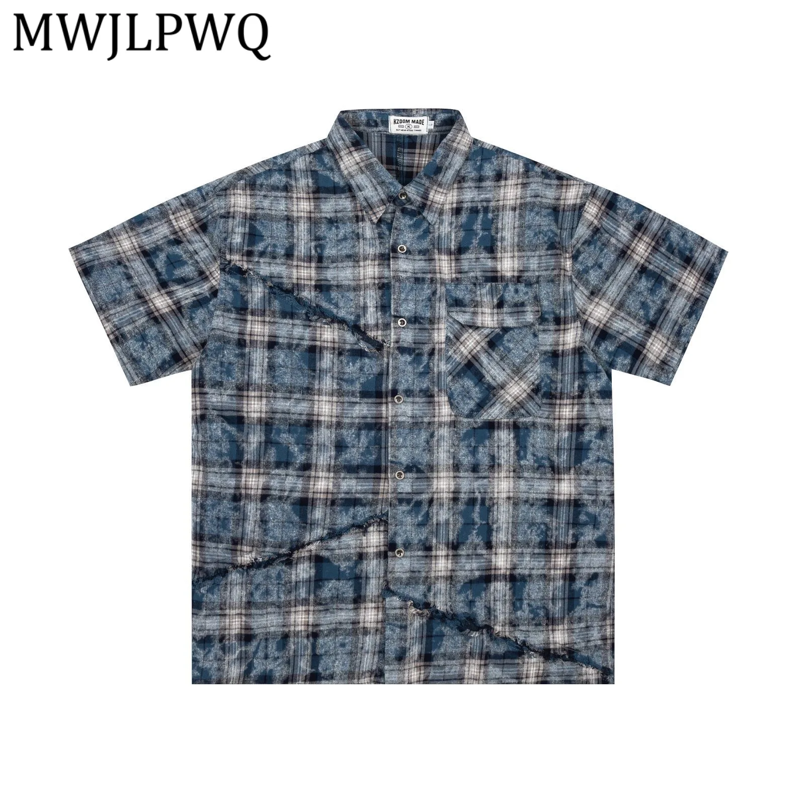 Мужская рубашка MWJLPWQ в американском стиле с клетчатым узором и эффектом тай-дай, с эффектом потертости и рваными краями, с коротким рукавом, весна-лето 2026, модель 13182
Мужская рубашка MWJLPWQ в американском стиле с клетчатым узором и эффектом тай-дай, с эффектом потертости и рваными краями, с коротким рукавом, весна-лето 2026, модель 13182
