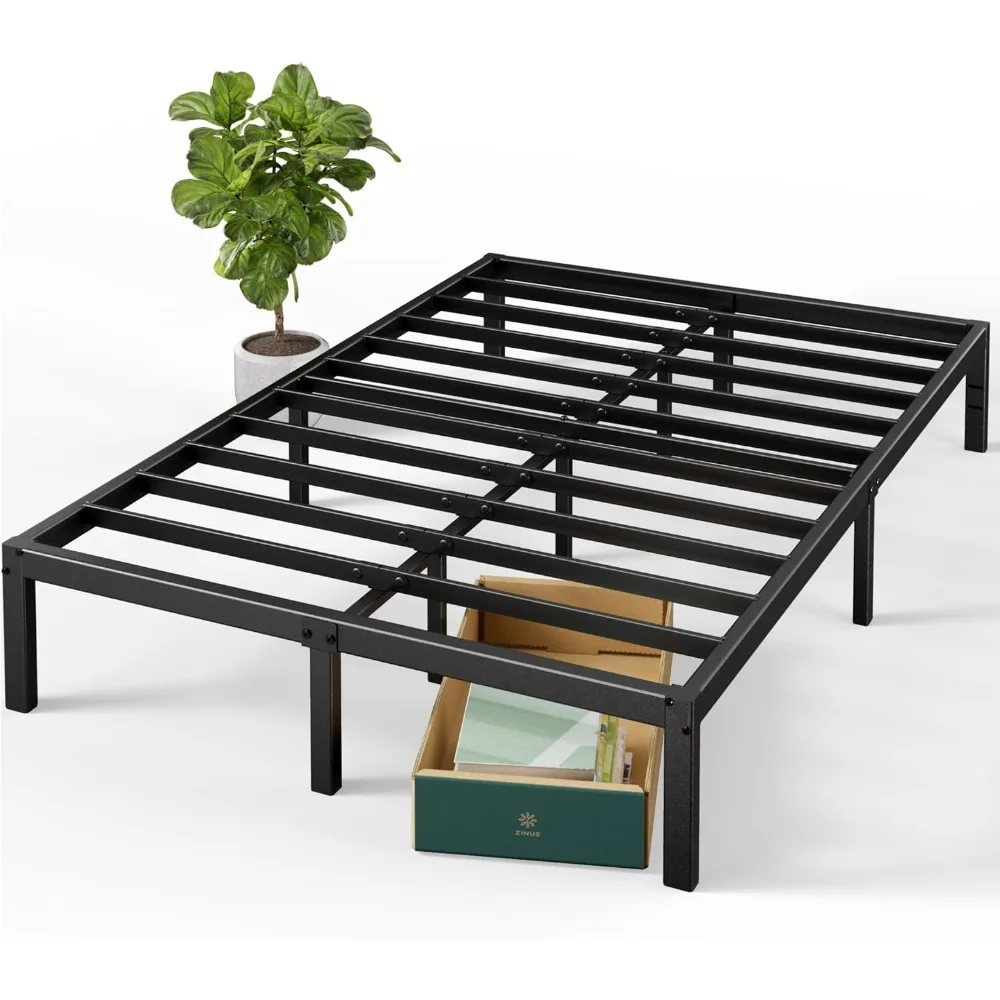 14 Inch Metal Platform Bed Frame, Steel Support, No Box Spring Needed, Easy Assembly, Queen
14 Inch Metal Platform Bed Frame, Steel Support, No Box Spring Needed, Easy Assembly, Queen