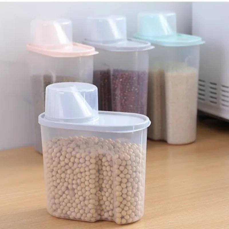 1.9L 2.5L Kitchen Storage Plastic Food Storage Pail with Measuring Cup Moisture Proof Sealed Kitchen Container
1.9L 2.5L Kitchen Storage Plastic Food Storage Pail with Measuring Cup Moisture Proof Sealed Kitchen Container
