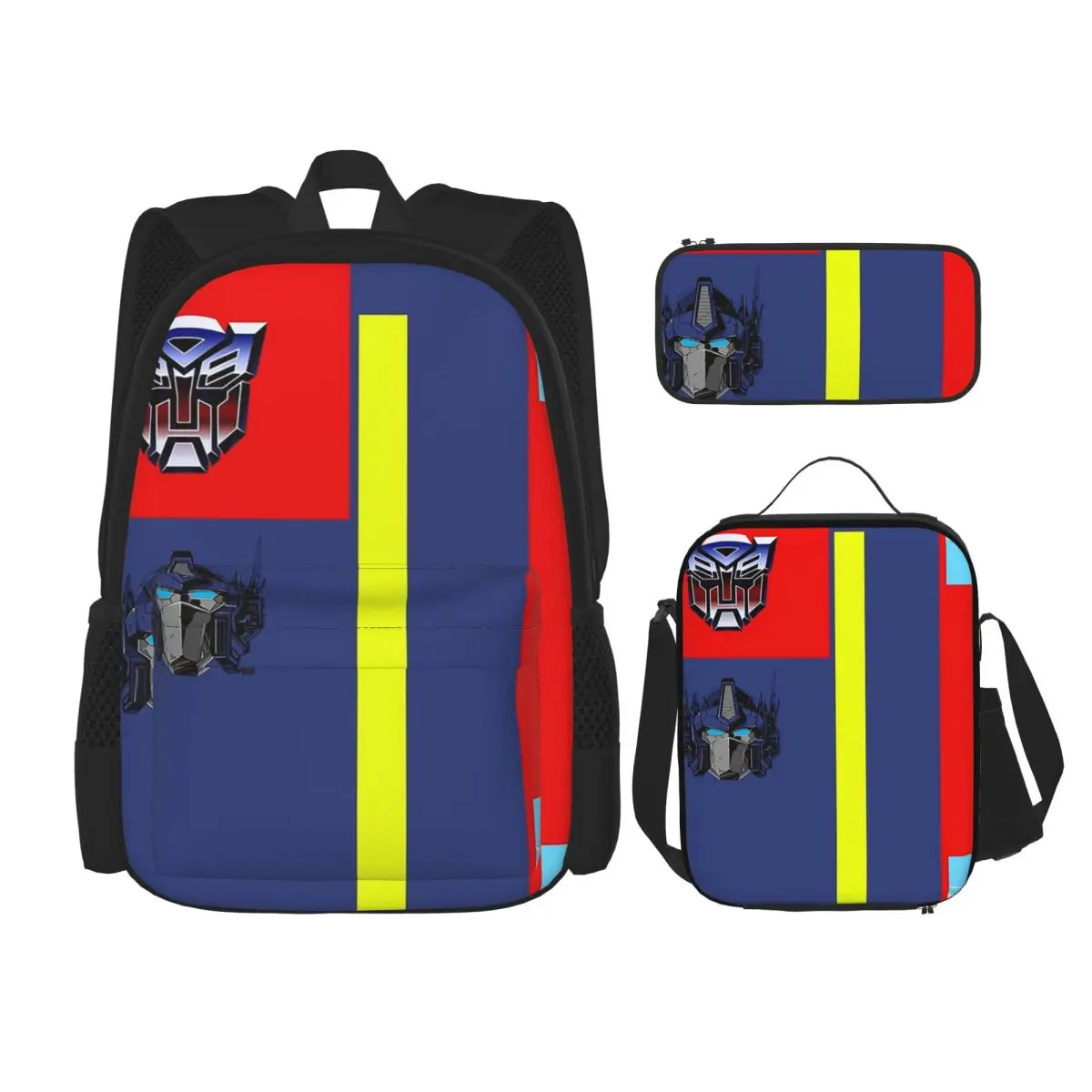 Рюкзаки Autobots Prime Bag для мальчиков и девочек, школьные сумки для студентов, детский рюкзак, сумка для обедов, сумка для ручек, набор из трех предметов
Рюкзаки Autobots Prime Bag для мальчиков и девочек, школьные сумки для студентов, детский рюкзак, сумка для обедов, сумка для ручек, набор из трех предметов