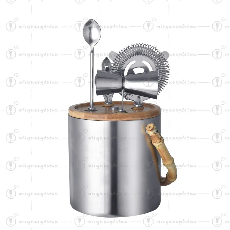 1.3L Stainless Steel Double Wall Ice Bucket with Ice Tong, Round Beverage Chiller
1.3L Stainless Steel Double Wall Ice Bucket with Ice Tong, Round Beverage Chiller
