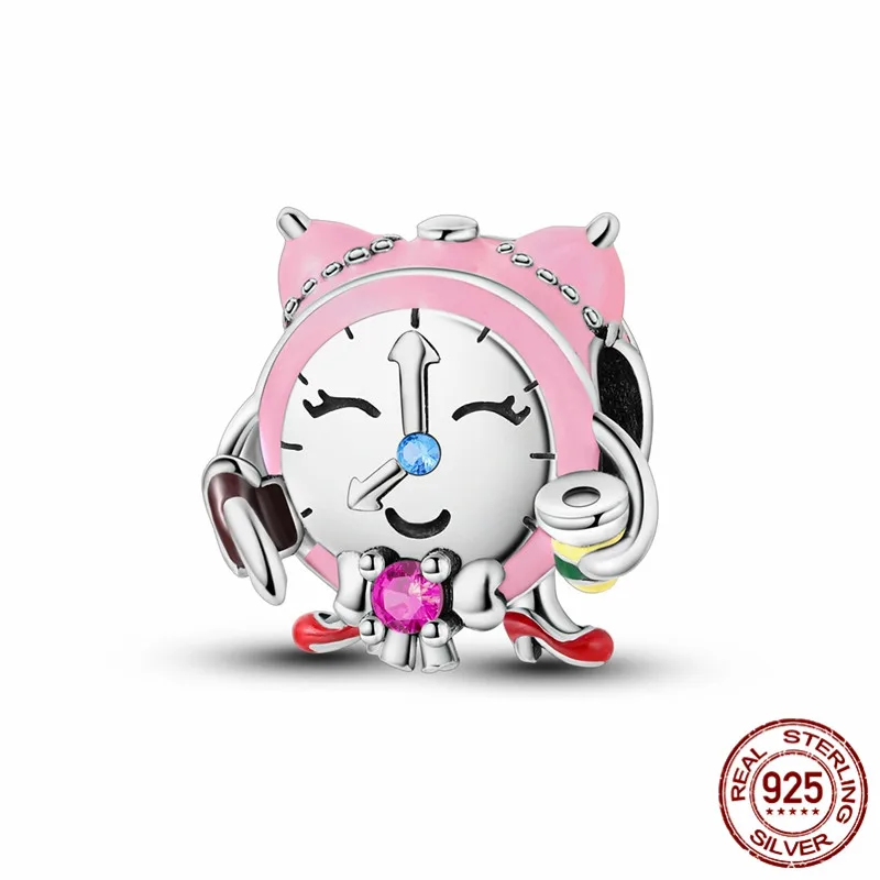 925 Sterling Silver Alarm Clock Charm Bead, perfect for original bracelets and DIY jewelry for women.
925 Sterling Silver Alarm Clock Charm Bead, perfect for original bracelets and DIY jewelry for women.