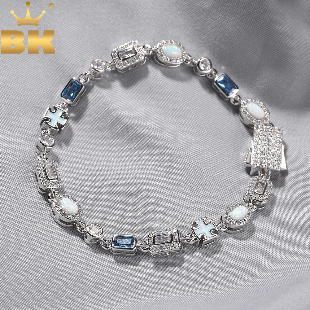 THE BLING KING 6mm Blue Series Bracelet Iced Out AAAAA Cubic Zirconia Gem Opal Bracelet For Men Women Hiphop Jewelry
THE BLING KING 6mm Blue Series Bracelet Iced Out AAAAA Cubic Zirconia Gem Opal Bracelet For Men Women Hiphop Jewelry