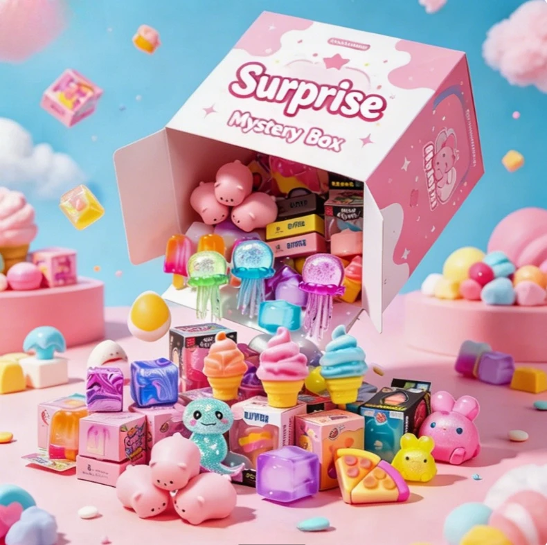 Surprise Mystery Box Assorted Squishy Fidget Toys, Cute Sensory Anti-stress Toys for Kids, Perfect Unboxing Gift for Birthday Party
Surprise Mystery Box Assorted Squishy Fidget Toys, Cute Sensory Anti-stress Toys for Kids, Perfect Unboxing Gift for Birthday Party