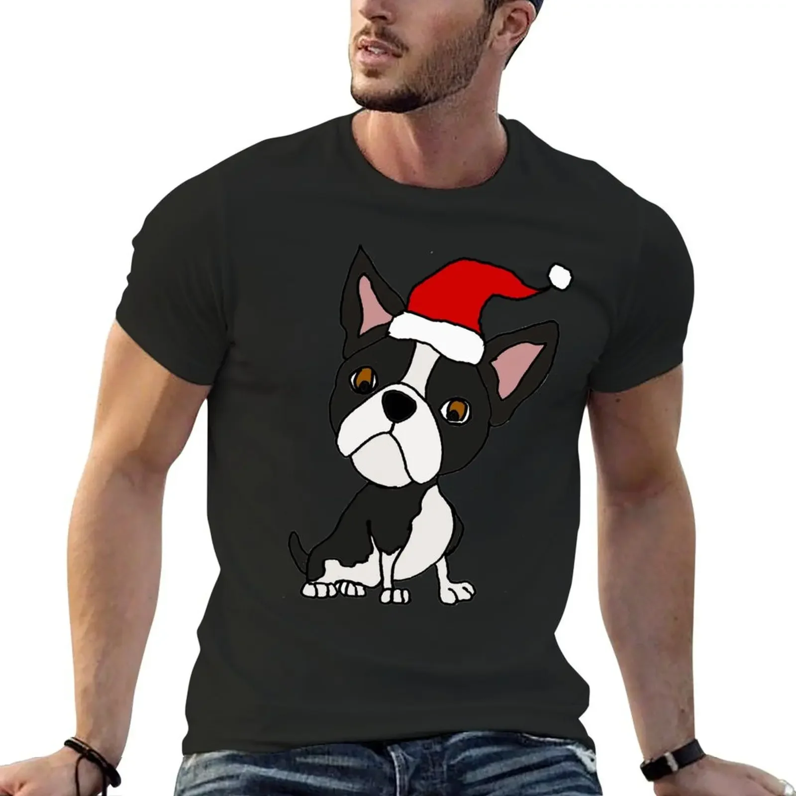 Cute Boston Terrier in Santa Hat Christmas Cartoon T-Shirt plus size tops Luxury man cotton man t-shirts mens champion t shirts
Cute Boston Terrier in Santa Hat Christmas Cartoon T-Shirt plus size tops Luxury man cotton man t-shirts mens champion t shirts