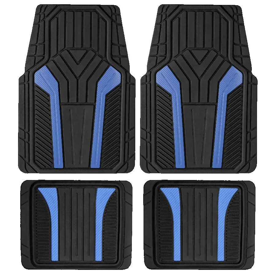 4Piece Rubber Car Floor Mats Carbon Fiber Blue - Universal Fit 22WM69-2
4Piece Rubber Car Floor Mats Carbon Fiber Blue - Universal Fit 22WM69-2