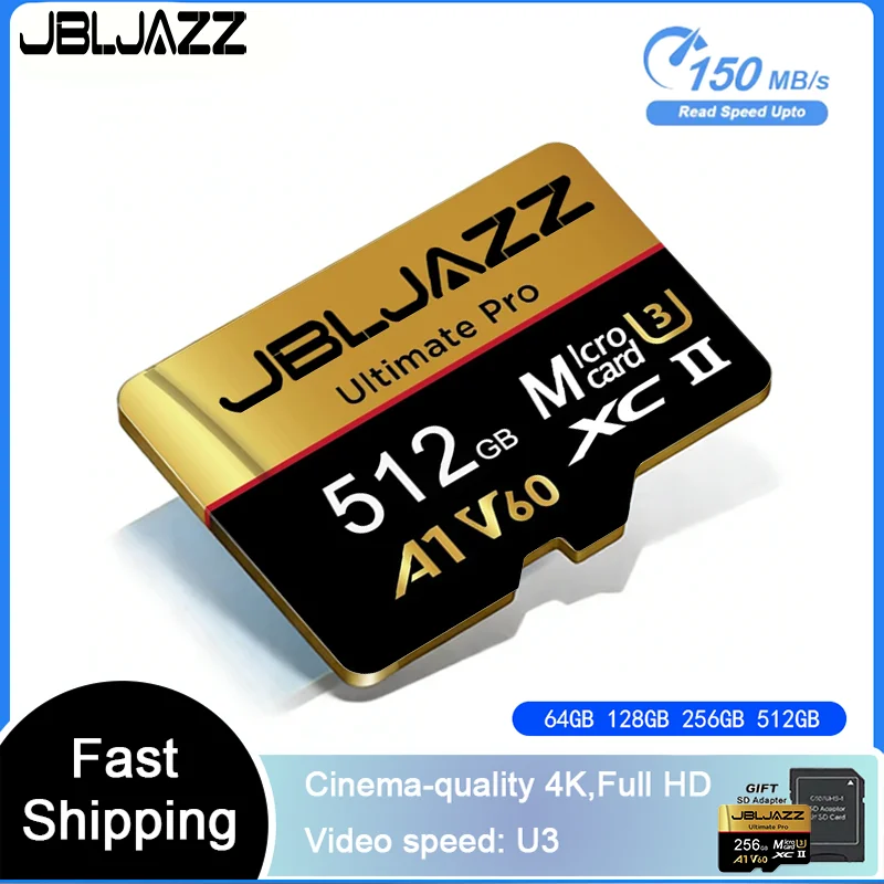 Высокоскоростная карта памяти SD/Micro SD/TF 512 ГБ, 256 ГБ, 128 ГБ, SD-карта флеш-памяти V60 4K для телефона, ноутбука, настольного компьютера
Высокоскоростная карта памяти SD/Micro SD/TF 512 ГБ, 256 ГБ, 128 ГБ, SD-карта флеш-памяти V60 4K для телефона, ноутбука, настольного компьютера