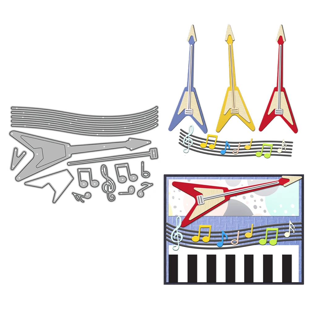 MangoCraft Musical Guitar Cutting Dies DIY Scrapbooking Supplies Metal Dies Knife Mold For Card Making Albums Crafts Decor
MangoCraft Musical Guitar Cutting Dies DIY Scrapbooking Supplies Metal Dies Knife Mold For Card Making Albums Crafts Decor