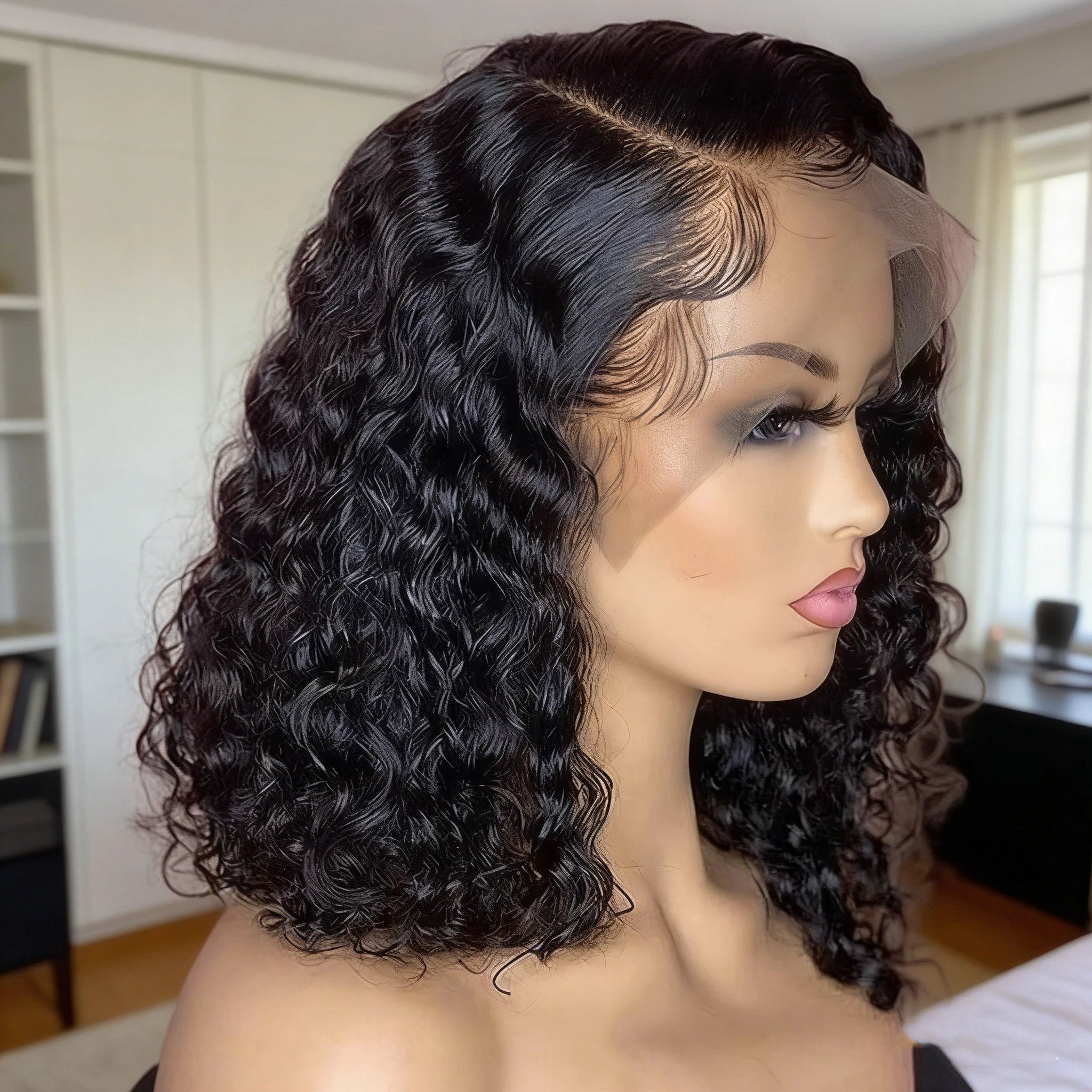 250 High Density Deep Water Wave Bob Wig Malaysia Real Human Hair 13x4 Lace Closure 13x6 Lace Frontal 5x5 Glueless Kinky Curly Short Wig
250 High Density Deep Water Wave Bob Wig Malaysia Real Human Hair 13x4 Lace Closure 13x6 Lace Frontal 5x5 Glueless Kinky Curly Short Wig