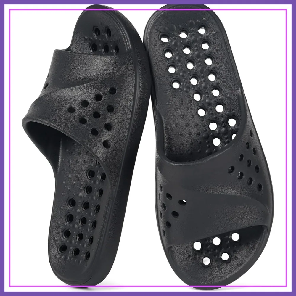 Shower Shoes for Women Men Massage Pool Slides Arch Support Quick Drying Beach Slippers Non Slip Bathroom Indoor Outdoor Sandals Drain Holes
Shower Shoes for Women Men Massage Pool Slides Arch Support Quick Drying Beach Slippers Non Slip Bathroom Indoor Outdoor Sandals Drain Holes