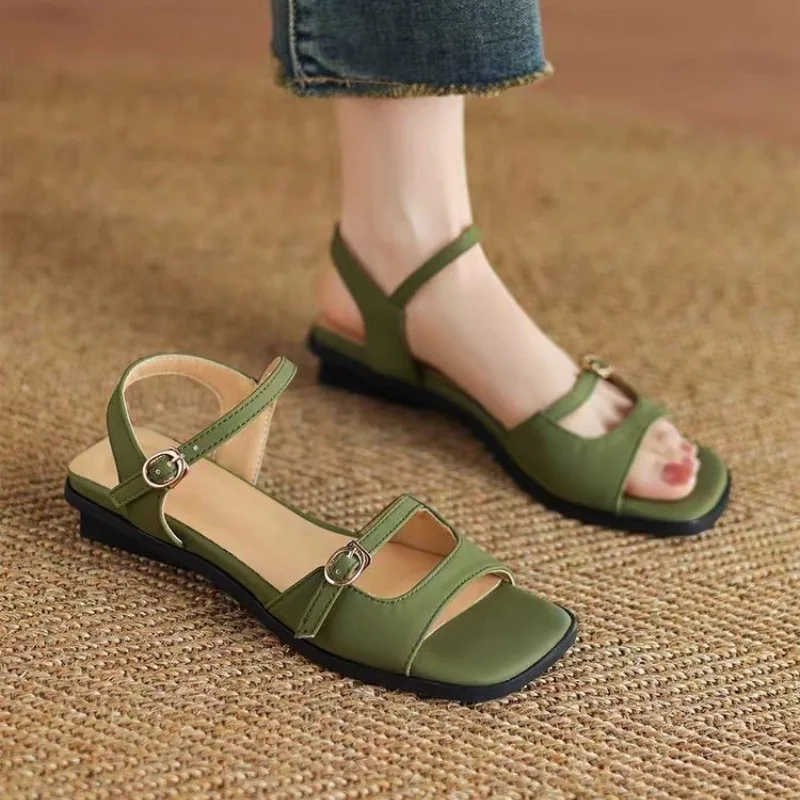 Vintage Fashion Versatile Open-toe Single-strap Sandals for Women, New Summer Commuter Flat Sandals
Vintage Fashion Versatile Open-toe Single-strap Sandals for Women, New Summer Commuter Flat Sandals