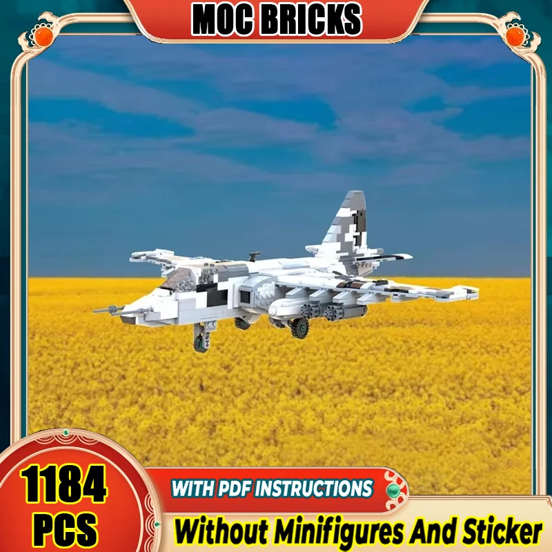 Военная серия, модель истребителя Moc, строительные блоки, Су-25, украинская версия, модель, технология, кирпич, сделай сам, сборка, строительные игрушки
Военная серия, модель истребителя Moc, строительные блоки, Су-25, украинская версия, модель, технология, кирпич, сделай сам, сборка, строительные игрушки
