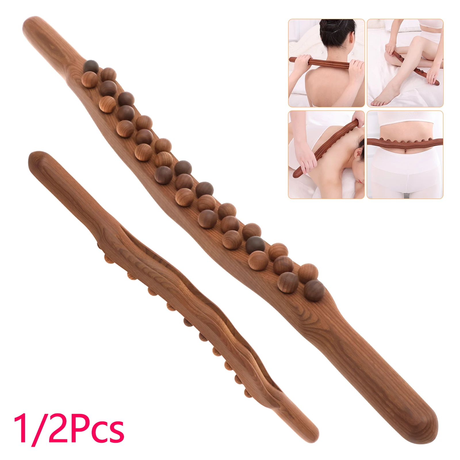 Wood Massage Roller Stick 31 Beads Handheld Lymphatic Drainage Tools Fascia Blaster Stomach Cellulite Massager for Neck Back Leg
Wood Massage Roller Stick 31 Beads Handheld Lymphatic Drainage Tools Fascia Blaster Stomach Cellulite Massager for Neck Back Leg