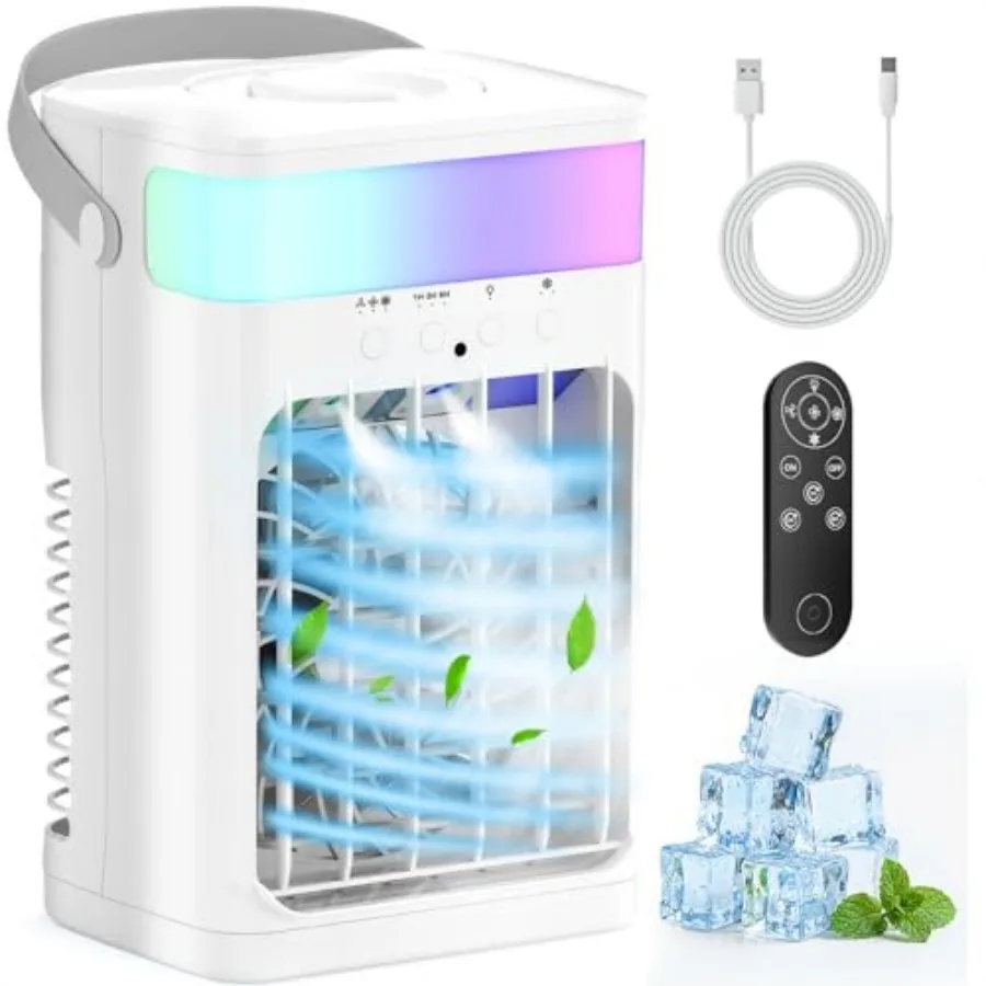 Portable Air Conditioners, Air Conditioner, Ac Unit with 1600ML Water Tank, 2 Spray Ports, 3 Wind Speeds, 3 Timers, 10 kinds of
Portable Air Conditioners, Air Conditioner, Ac Unit with 1600ML Water Tank, 2 Spray Ports, 3 Wind Speeds, 3 Timers, 10 kinds of