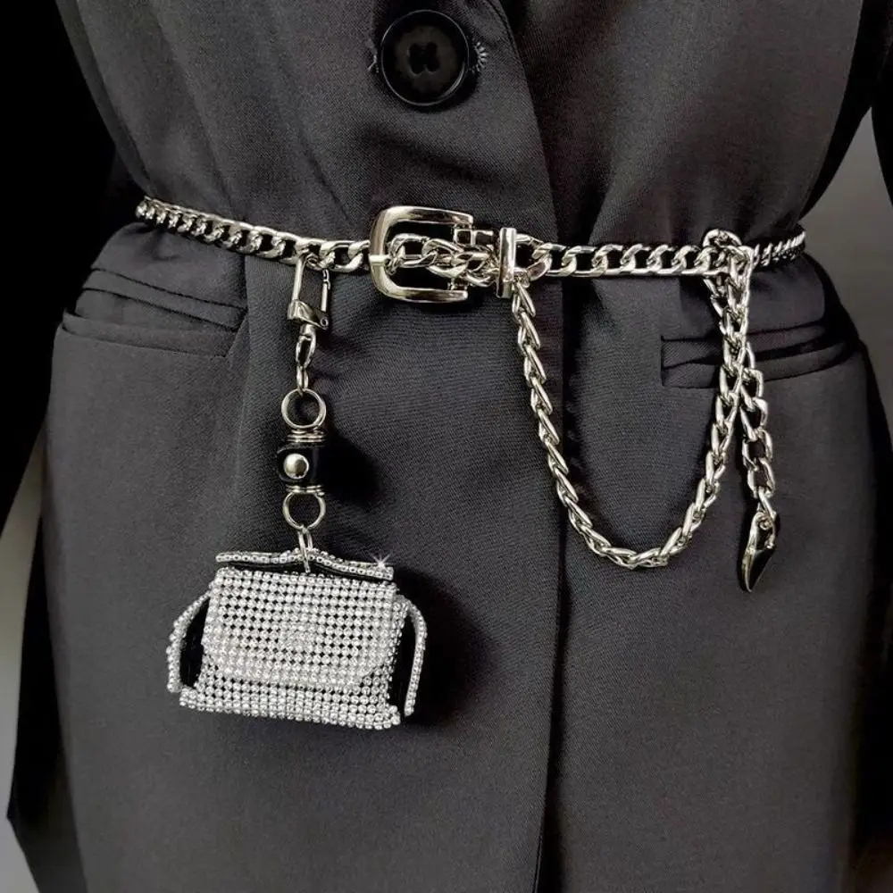 Fashion Korean Style Metal Waist Chain PU Purse Women Waist Bag Silver Waistband Detachable Women Belt Women
Fashion Korean Style Metal Waist Chain PU Purse Women Waist Bag Silver Waistband Detachable Women Belt Women