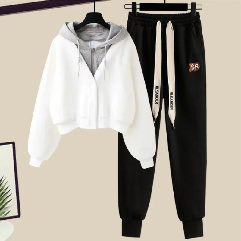 Pop Casual Set # Autumn New Women's Autumn Collection Splicing Hoodie Women's High Waist Casual Pants Sport Two Piece Set
Pop Casual Set # Autumn New Women's Autumn Collection Splicing Hoodie Women's High Waist Casual Pants Sport Two Piece Set