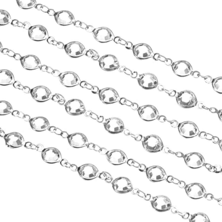 2 Yards Rhinestone Chain Bulk with Plated Brass Chain for Jewelry Making Craft DIY Bracelet, Necklace, Glass, Shoes, Clothes De
2 Yards Rhinestone Chain Bulk with Plated Brass Chain for Jewelry Making Craft DIY Bracelet, Necklace, Glass, Shoes, Clothes De