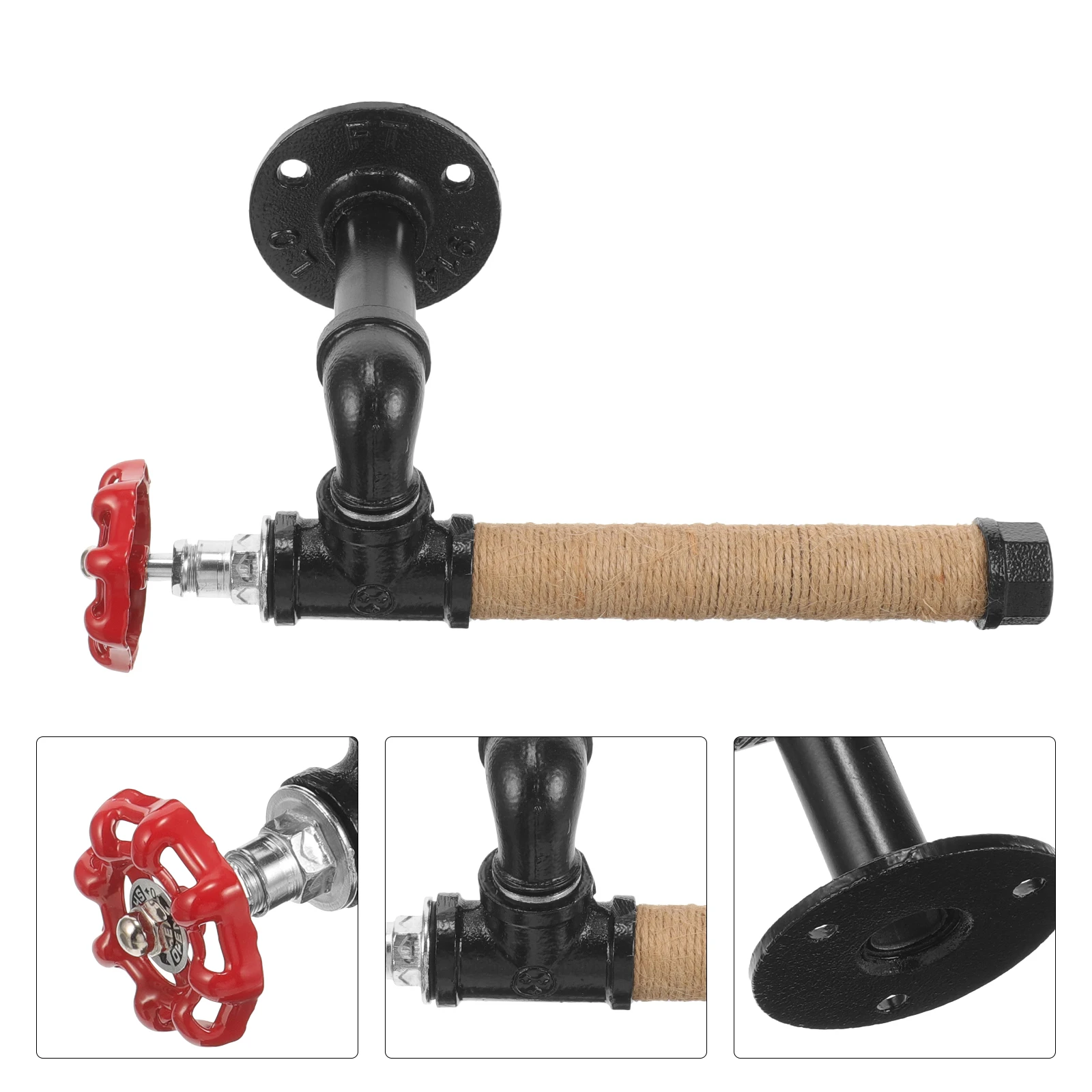 Iron Pipe Wall Bracket Paper Towel Holder Dispenser Vintage Industrial Style Multipurpose Roll Rack Sturdy Durable Bathroom
Iron Pipe Wall Bracket Paper Towel Holder Dispenser Vintage Industrial Style Multipurpose Roll Rack Sturdy Durable Bathroom