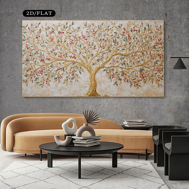 Large Canvas Print Featuring a Golden Tree of Life, for Home Decor. Ideal for Living Rooms And Bedrooms Poster Serves Decoration
Large Canvas Print Featuring a Golden Tree of Life, for Home Decor. Ideal for Living Rooms And Bedrooms Poster Serves Decoration