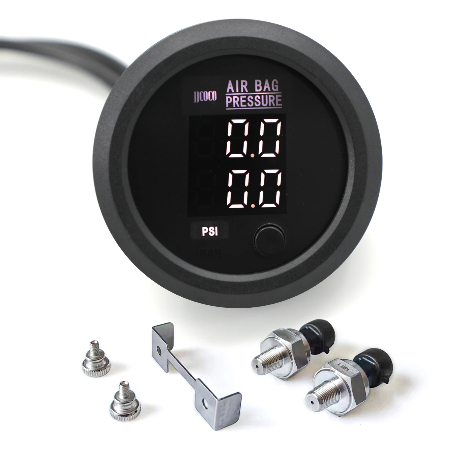 Manómetro presión aire la serie S ultrafino y redondo 52 mm con pantalla LED dual roja, azul y blanca 0-232 PSI /
Manómetro presión aire la serie S ultrafino y redondo 52 mm con pantalla LED dual roja, azul y blanca 0-232 PSI /