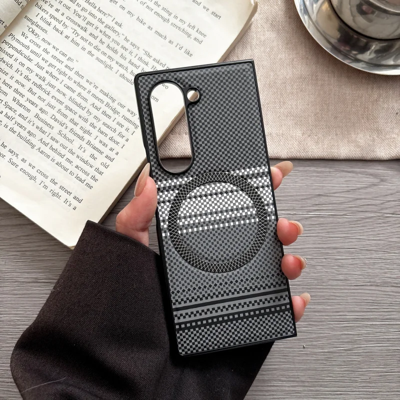 for Zfold 7 Case, Compatible with MagSafe, Ultra-Slim Case with Caseless Touch Feeling,Aramid Fiber Woven
for Zfold 7 Case, Compatible with MagSafe, Ultra-Slim Case with Caseless Touch Feeling,Aramid Fiber Woven