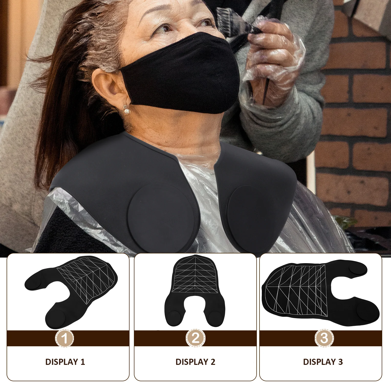 Silicone Hair Cloak Waterproof Salon Cape Barbershop Tool Hairdressing Shawl Strong Toughness DIY Hair Cutting 
Silicone Hair Cloak Waterproof Salon Cape Barbershop Tool Hairdressing Shawl Strong Toughness DIY Hair Cutting