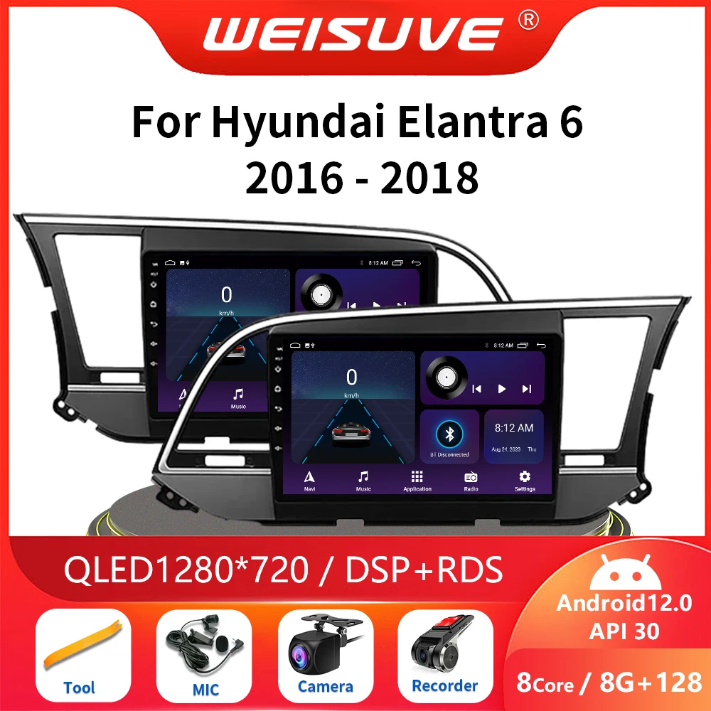 2 Din Android 13 Car Radio For Hyundai Elantra 6 2016 2017 2018 Multimedia Player Navigation Carplay Audio Auto Speakers DVD
2 Din Android 13 Car Radio For Hyundai Elantra 6 2016 2017 2018 Multimedia Player Navigation Carplay Audio Auto Speakers DVD
