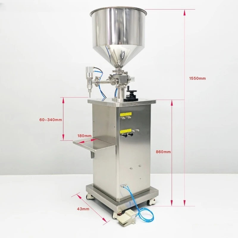 Semi-Automatic Quantitative Paste and Liquid Filling Machine Small-Sized Viscous Material Dispensing Equipment
Semi-Automatic Quantitative Paste and Liquid Filling Machine Small-Sized Viscous Material Dispensing Equipment