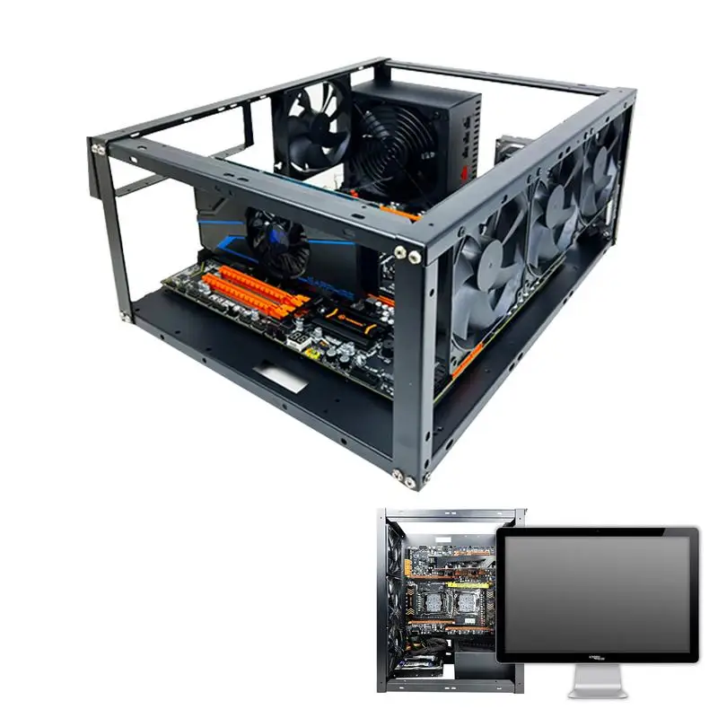 DIY Computer Motherboard Case Rack Aluminum Frame Chassis Cooling Rack Stand Open Chassis Support Bracket Good Heat Dissipation
DIY Computer Motherboard Case Rack Aluminum Frame Chassis Cooling Rack Stand Open Chassis Support Bracket Good Heat Dissipation