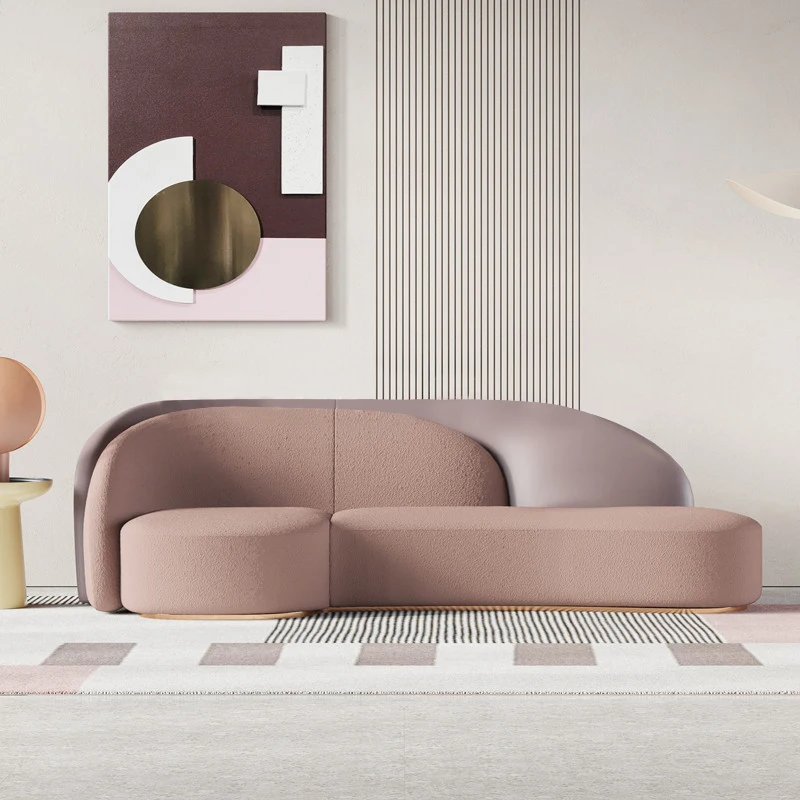Luxury modern leather curved sofa set wool pants double sofa hotel reception 3-seat sofa
Luxury modern leather curved sofa set wool pants double sofa hotel reception 3-seat sofa