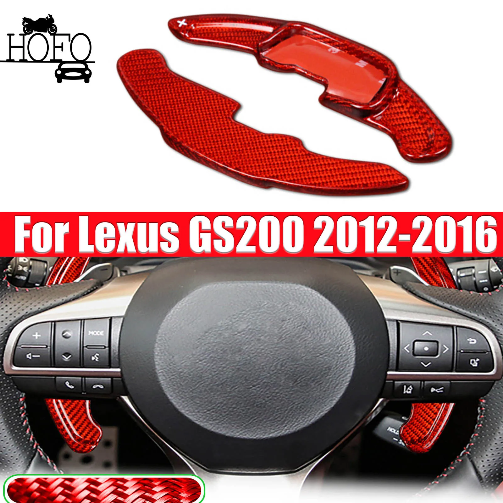 Car Interior Steering Whel Shift Paddle Extension Trim Real Carbon Fiber For Lexus GS200 2012-2016
Car Interior Steering Whel Shift Paddle Extension Trim Real Carbon Fiber For Lexus GS200 2012-2016