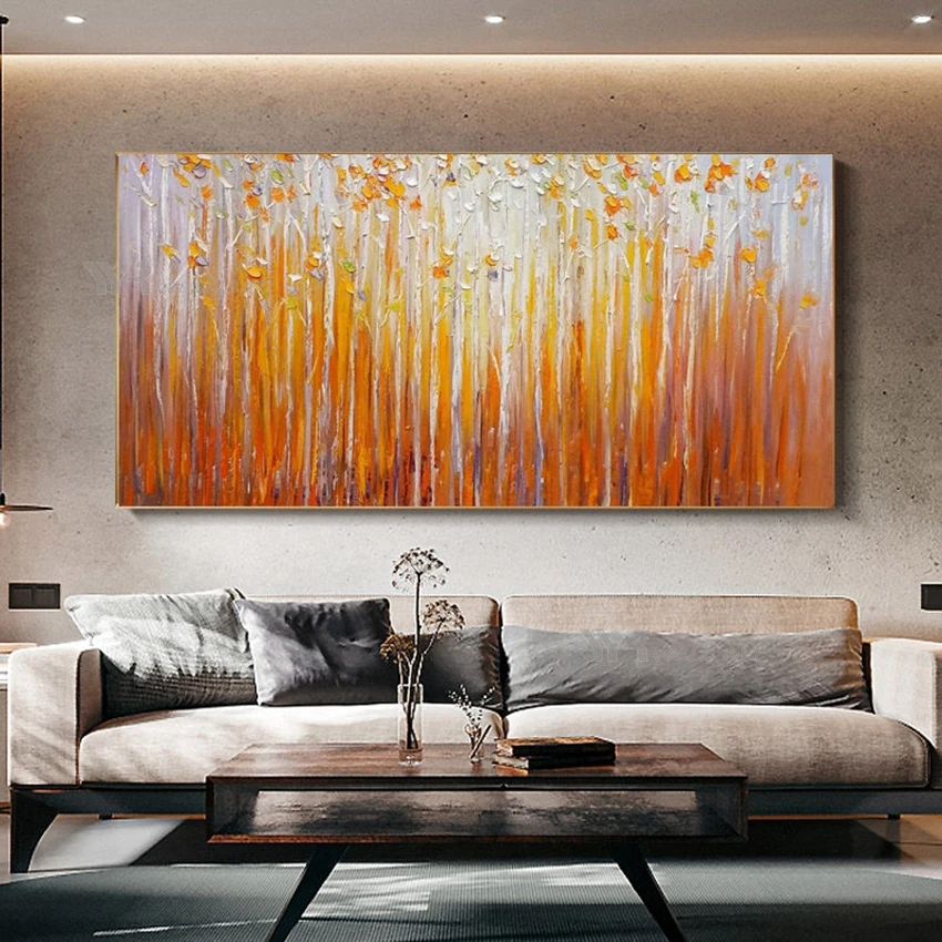 Wall Art Handmade Canvas Oil Painting Modern Acrylic Poster Abstract Orange Fortune Trees Decoration Mural Living Room Bedroom
Wall Art Handmade Canvas Oil Painting Modern Acrylic Poster Abstract Orange Fortune Trees Decoration Mural Living Room Bedroom