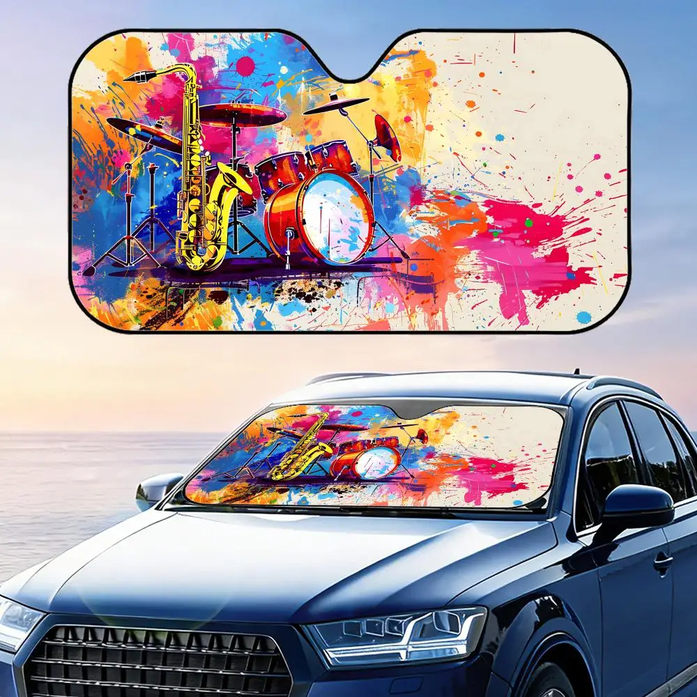 Abstract Colorful Drum Sun Visor Foldable Universal Car Windshield Sun Shade UV Protection Heat Insulation Foldable Cover
Abstract Colorful Drum Sun Visor Foldable Universal Car Windshield Sun Shade UV Protection Heat Insulation Foldable Cover