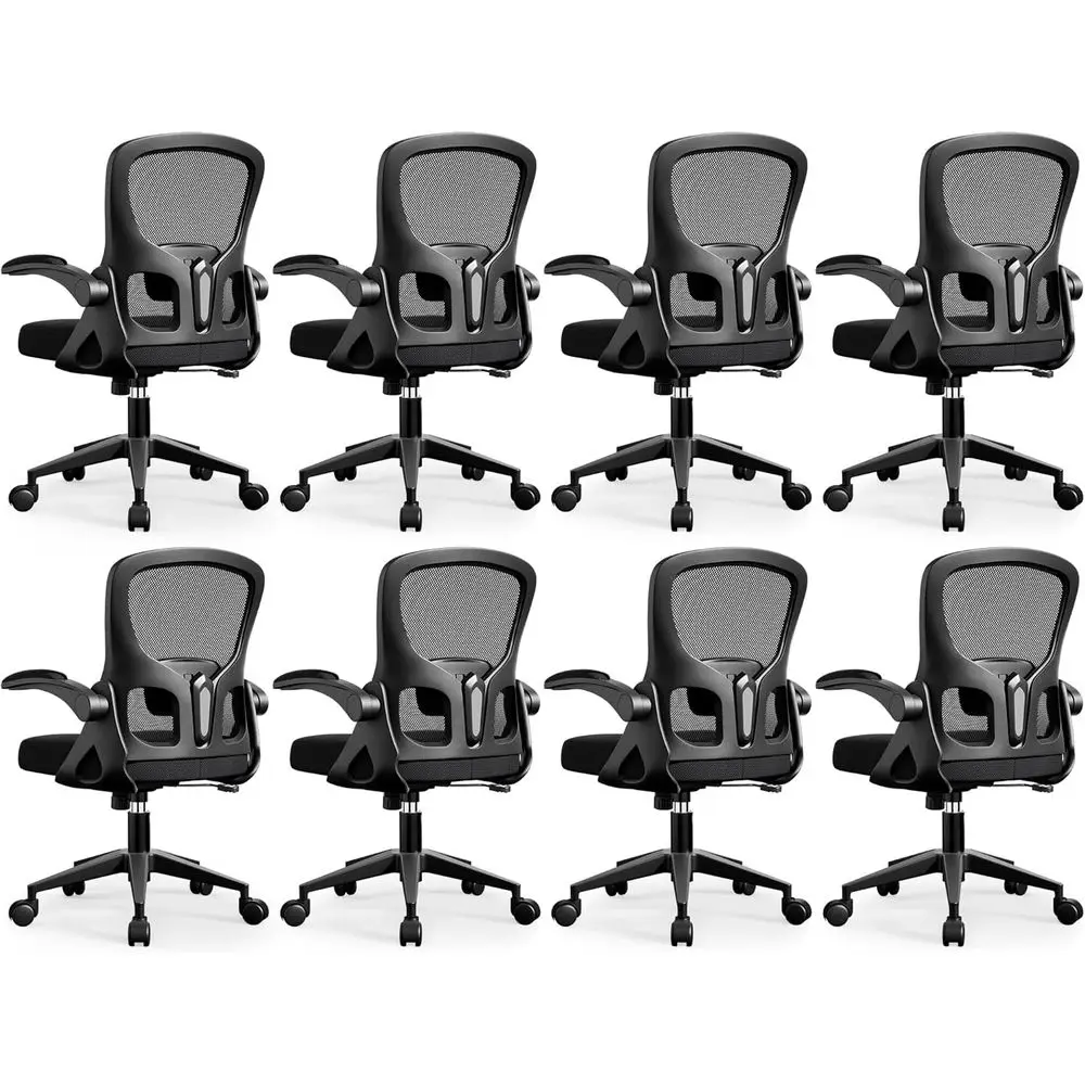 Ergonomic Swivel Desk Chair with Adjustable Lumbar Support and Flip-Up Armrests, Mesh Chair for Gaming or Office Use, Black, 8-P
Ergonomic Swivel Desk Chair with Adjustable Lumbar Support and Flip-Up Armrests, Mesh Chair for Gaming or Office Use, Black, 8-P